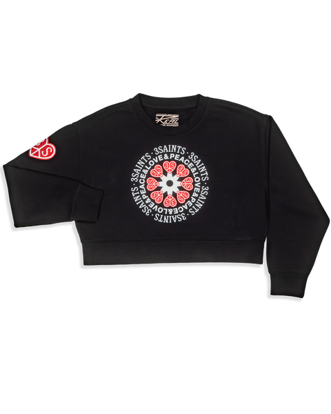 Peace & Love Women's Crop Sweater
